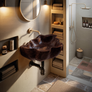 Handcrafted Live Edge Wood Basin For Unique Bedroom Vanity Decor