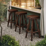 Rustic Handcrafted Bar Stools For Kitchen Or Patio Bar