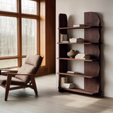 Minimalist Bookcase Sculptural Design For Living Decor