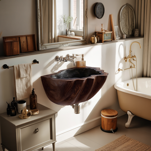 Modern Solid Wood Vanity Sink For Clean Bathroom Design Decor