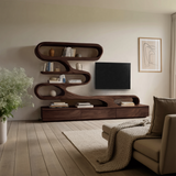 Modern Organic Wall TV Shelf System For Living Room