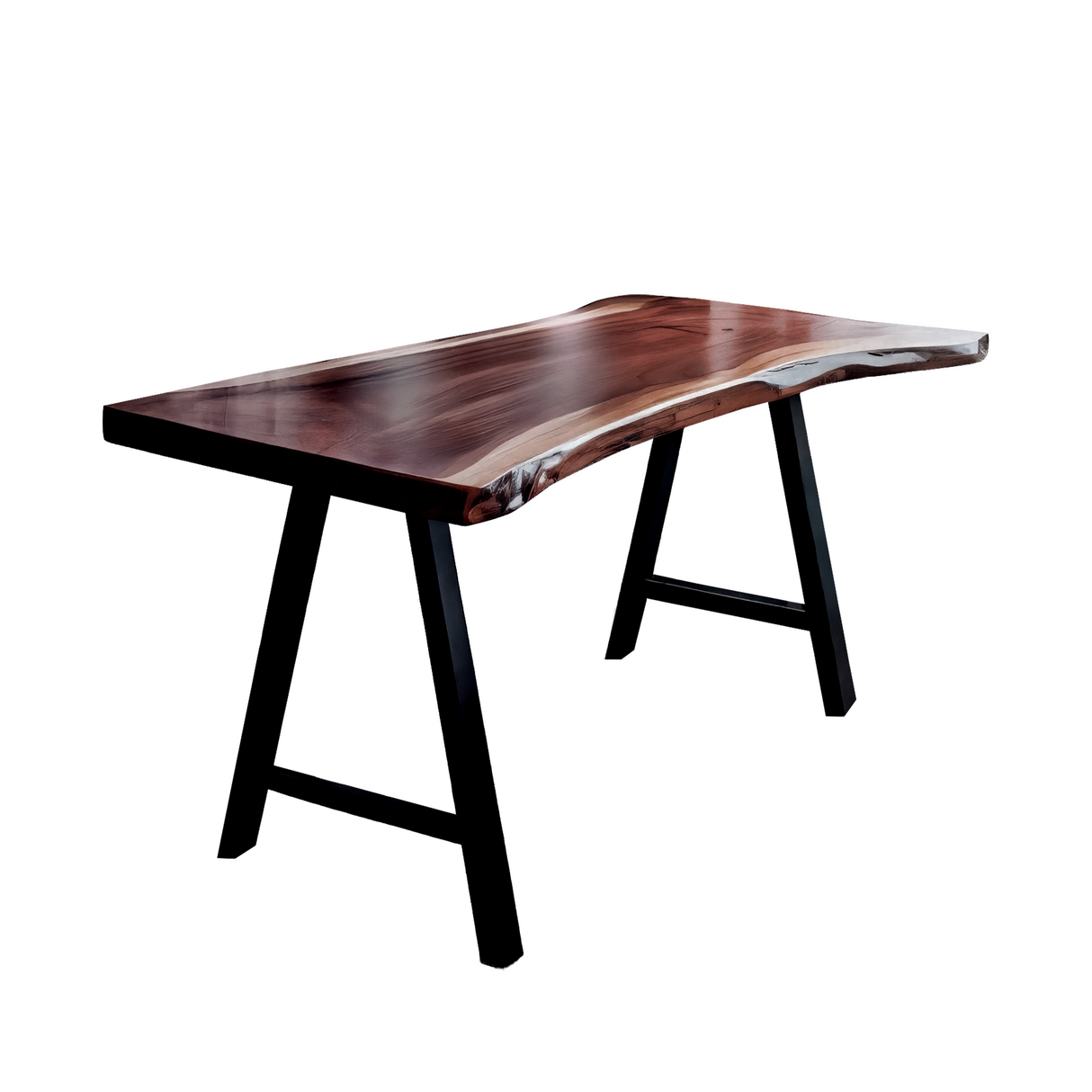Rustic Live Edge Desk For Home Office Setup