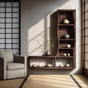 Handcrafted Solid Wood Bookshelf For Decor And Storage