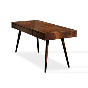 Mid Century Modern Writing Desk With Drawers For Home Office