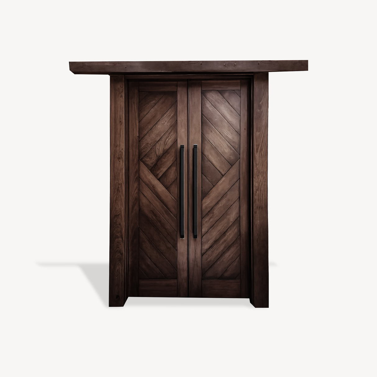 Rustic Double Front Door Modern Entryway Contemporary House Villa