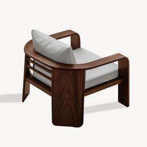 Modern Outdoor Wood Lounge Chair For Patio Or Garden