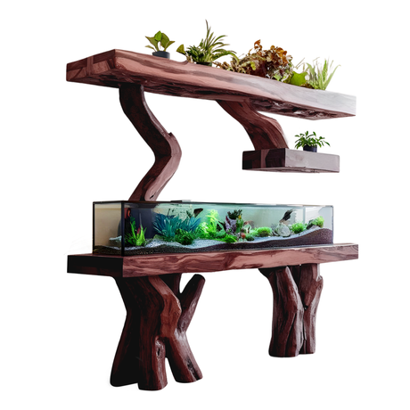 Elegant Aquarium Stand For Stylish Living Space Design