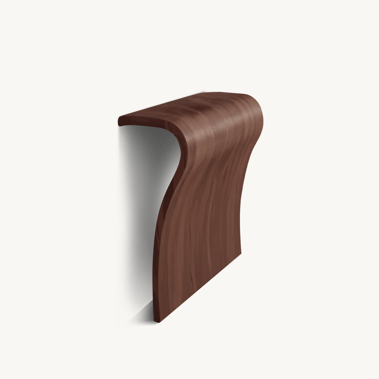 Modern Sculptural Curved Console Table For Entryway And Living Room