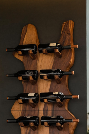 Modern Solid Wood Wine Rack For Bar Decor And Home Display
