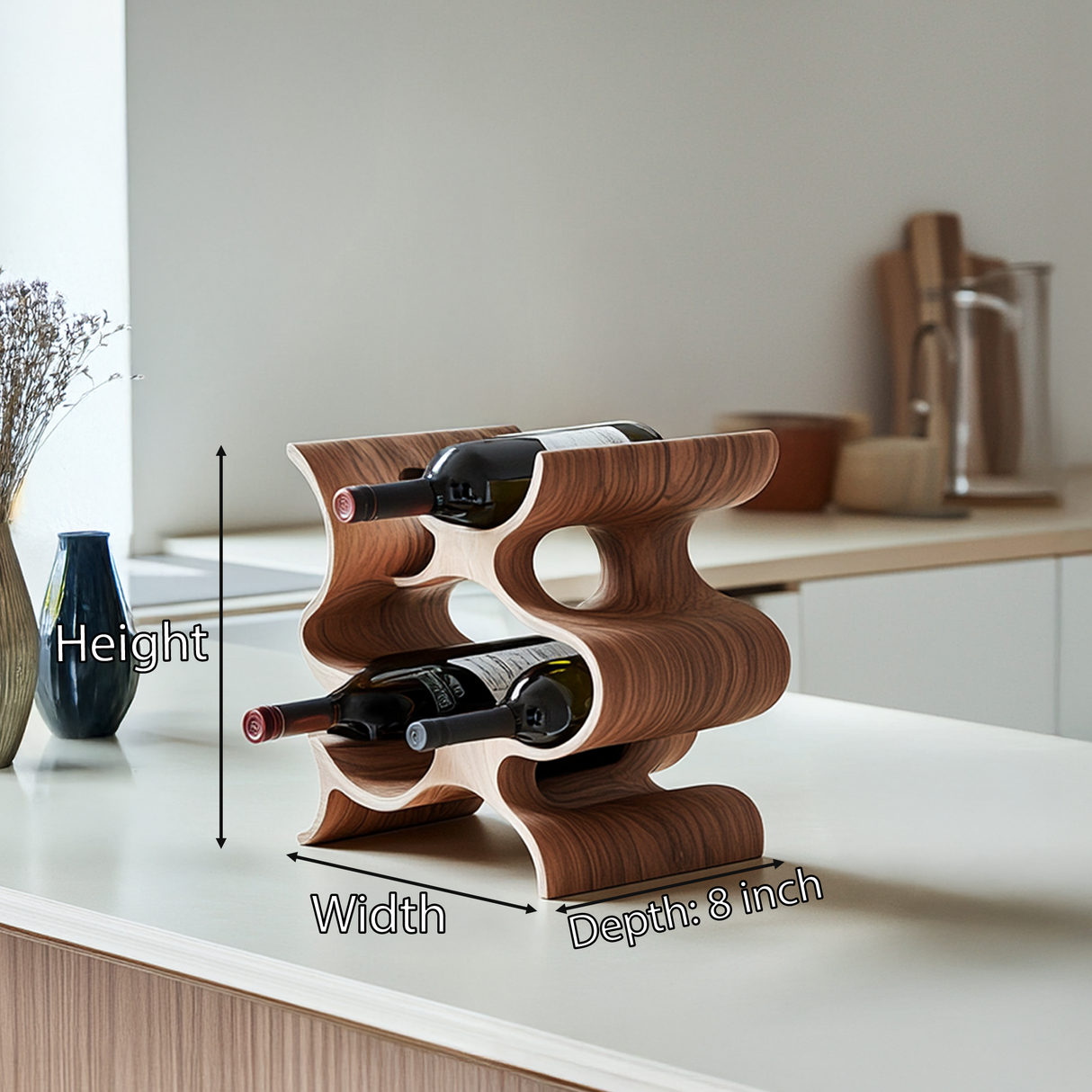 Farmhouse Wine Stand For Furniture Accent Feature
