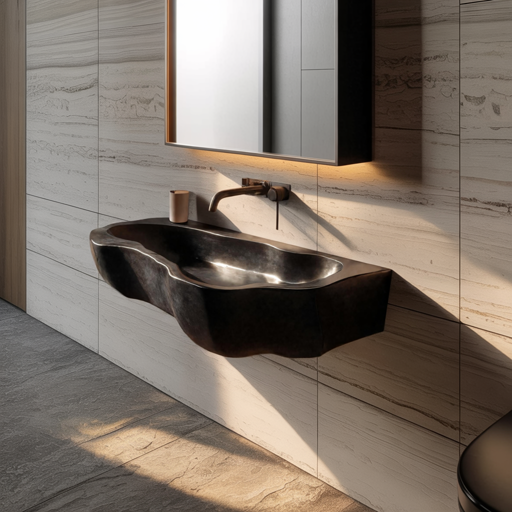 Handcrafted Solid Wood Wash Basin For Sustainable Bathroom Furniture