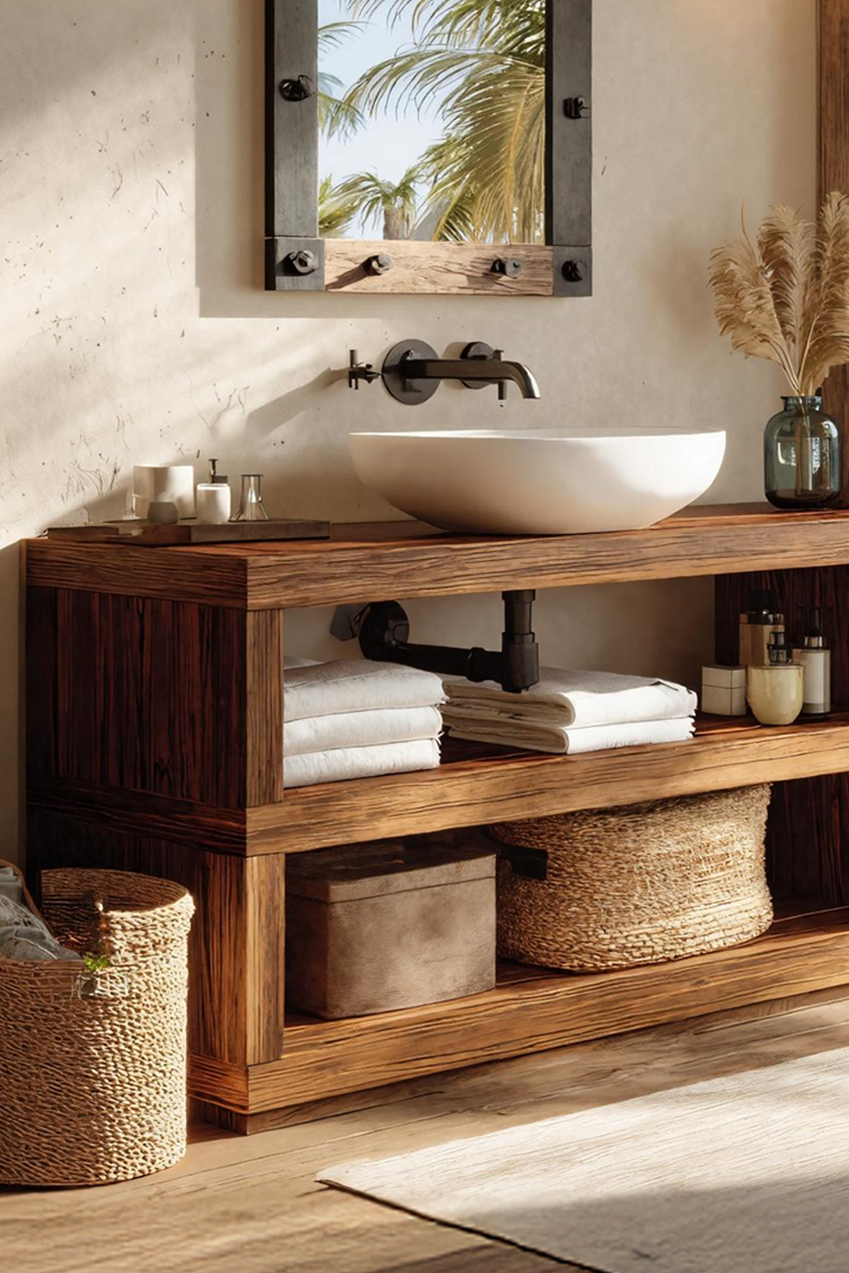 Mid Century Bathroom Storage For Furniture Organization