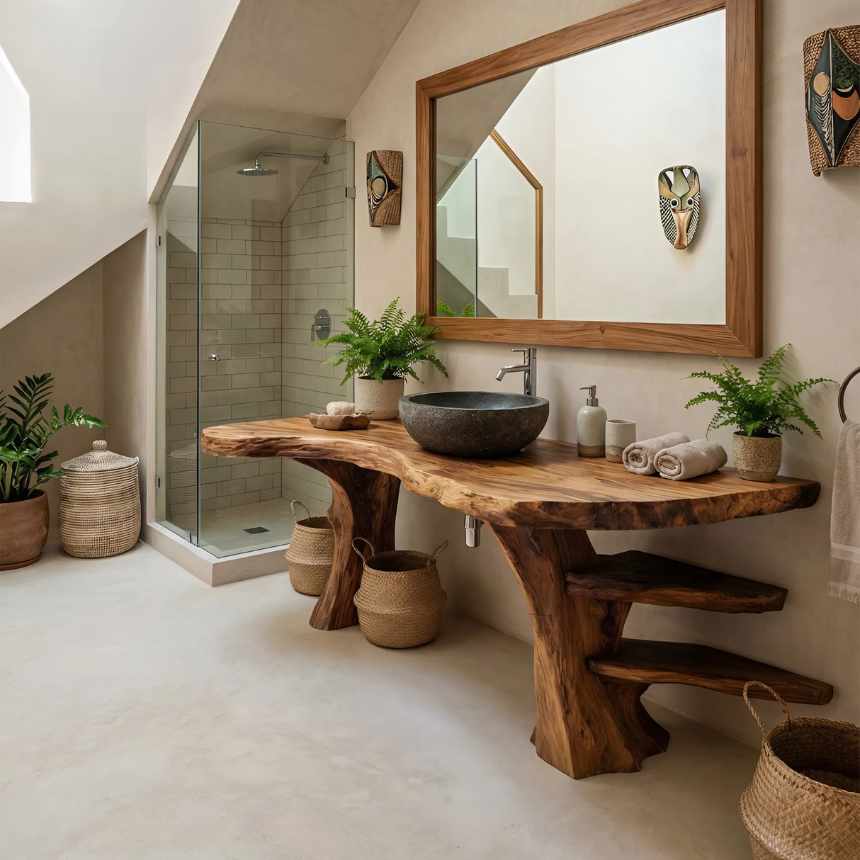 Contemporary Wood Bathroom Vanity For Ensuite Bathroom
