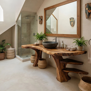 Contemporary Wood Bathroom Vanity For Ensuite Bathroom