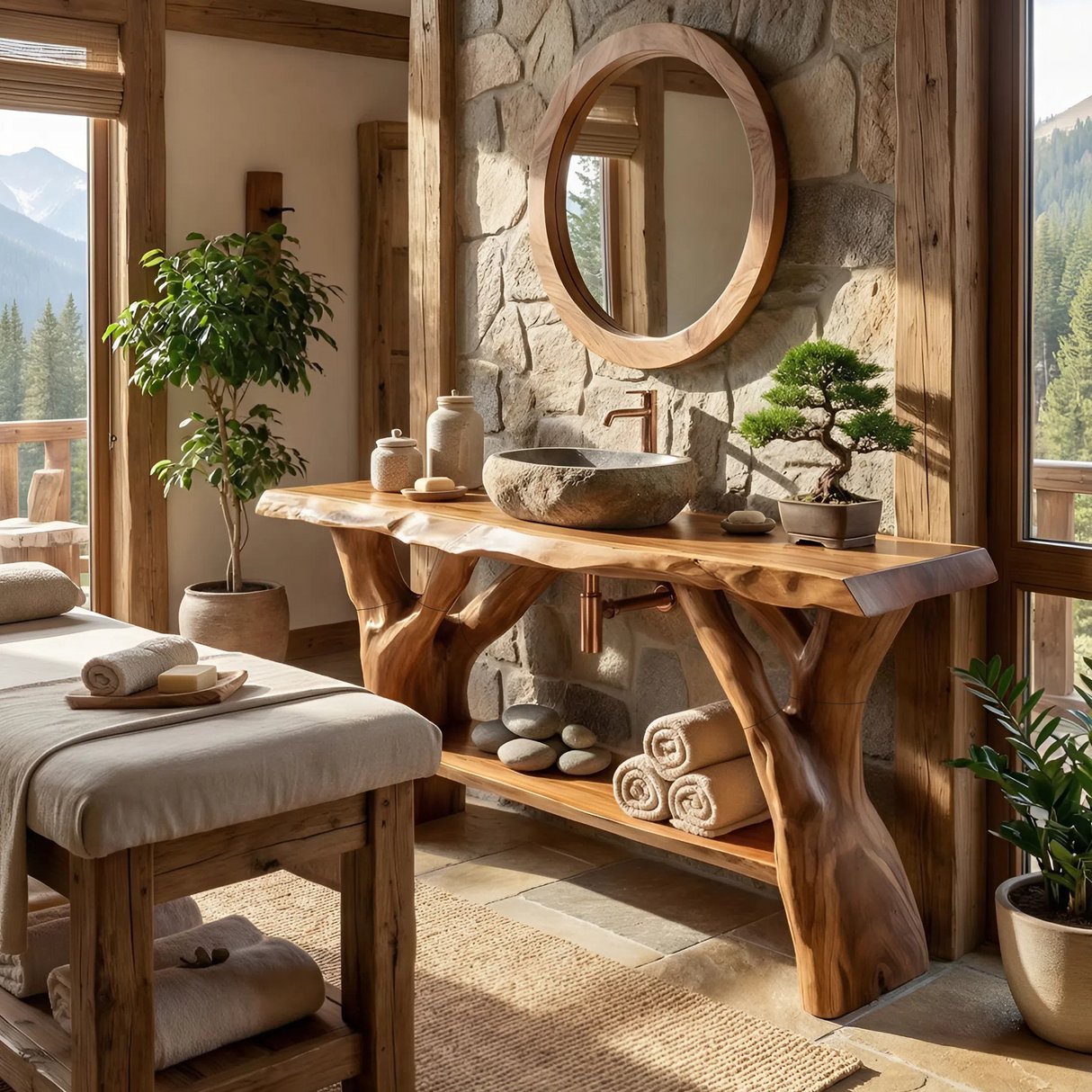 Modern Wood Bathroom Vanity For Clean Bathroom Layout