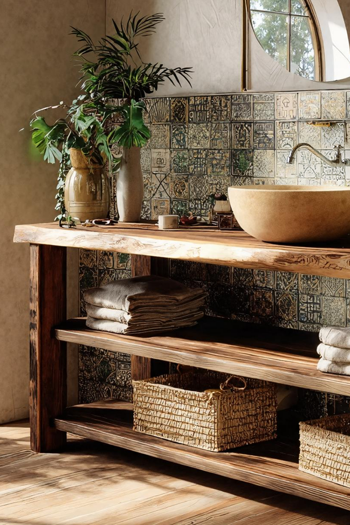 Farmhouse Vanity With Storage For Bathroom Decor Ideas