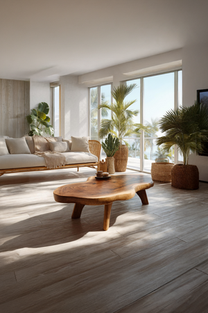 Farmhouse Solid Wood Coffee Table For Living Room Furniture