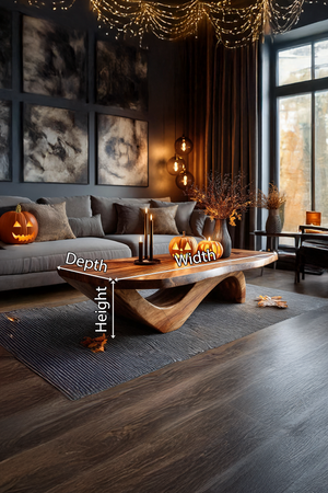 Mid Century Solid Wood Coffee Table Livingroom Decor Trick Or Treat