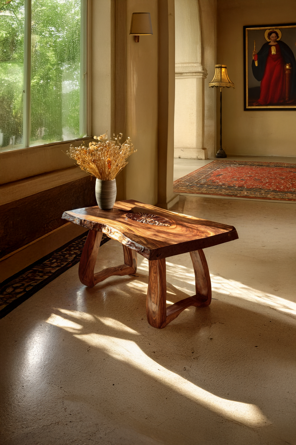 Farmhouse Handcrafted Live Edge Coffee Table For Furniture Decor