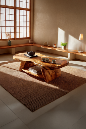 Modern Solid Wood Coffee Table For Living Roomdecor And Interior Design