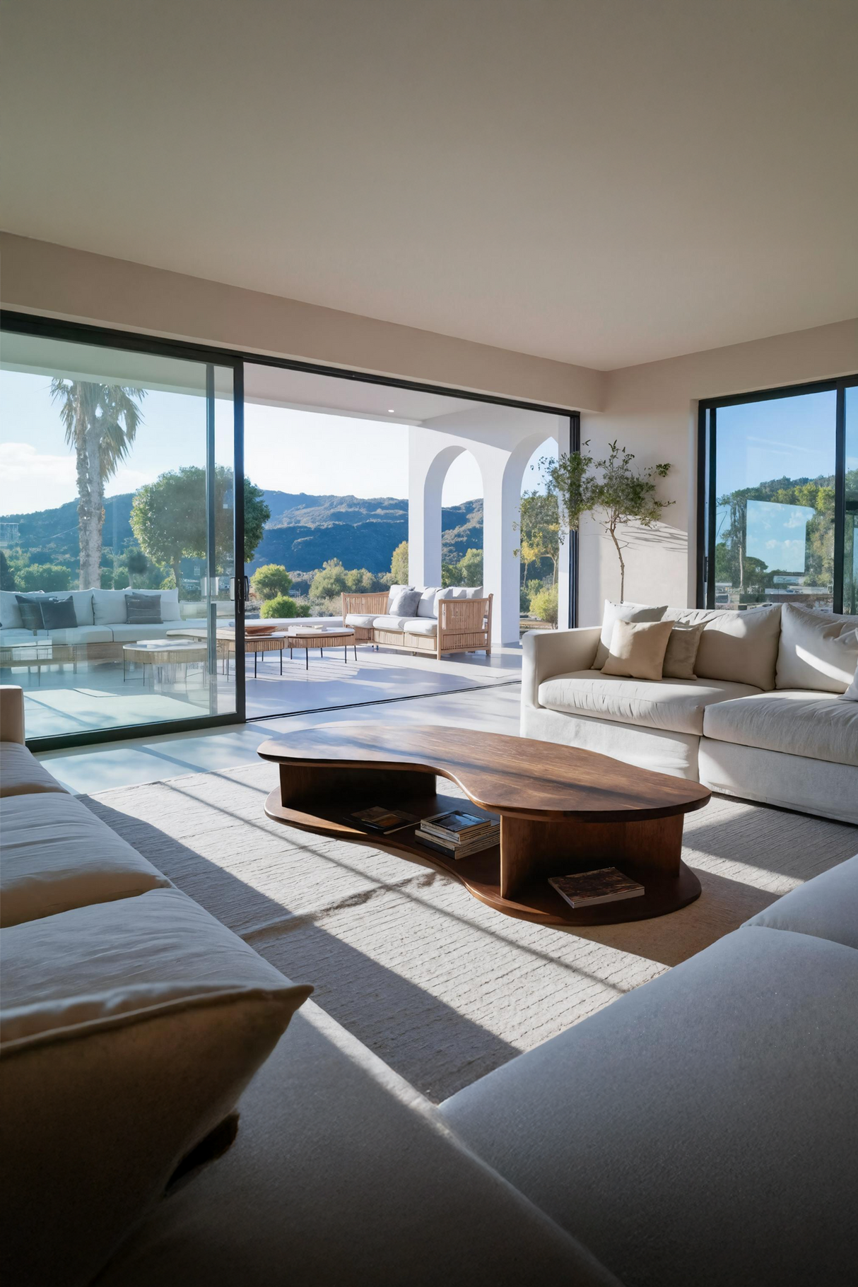 Handcrafted Solid Wood Coffee Table For Living Room Accent