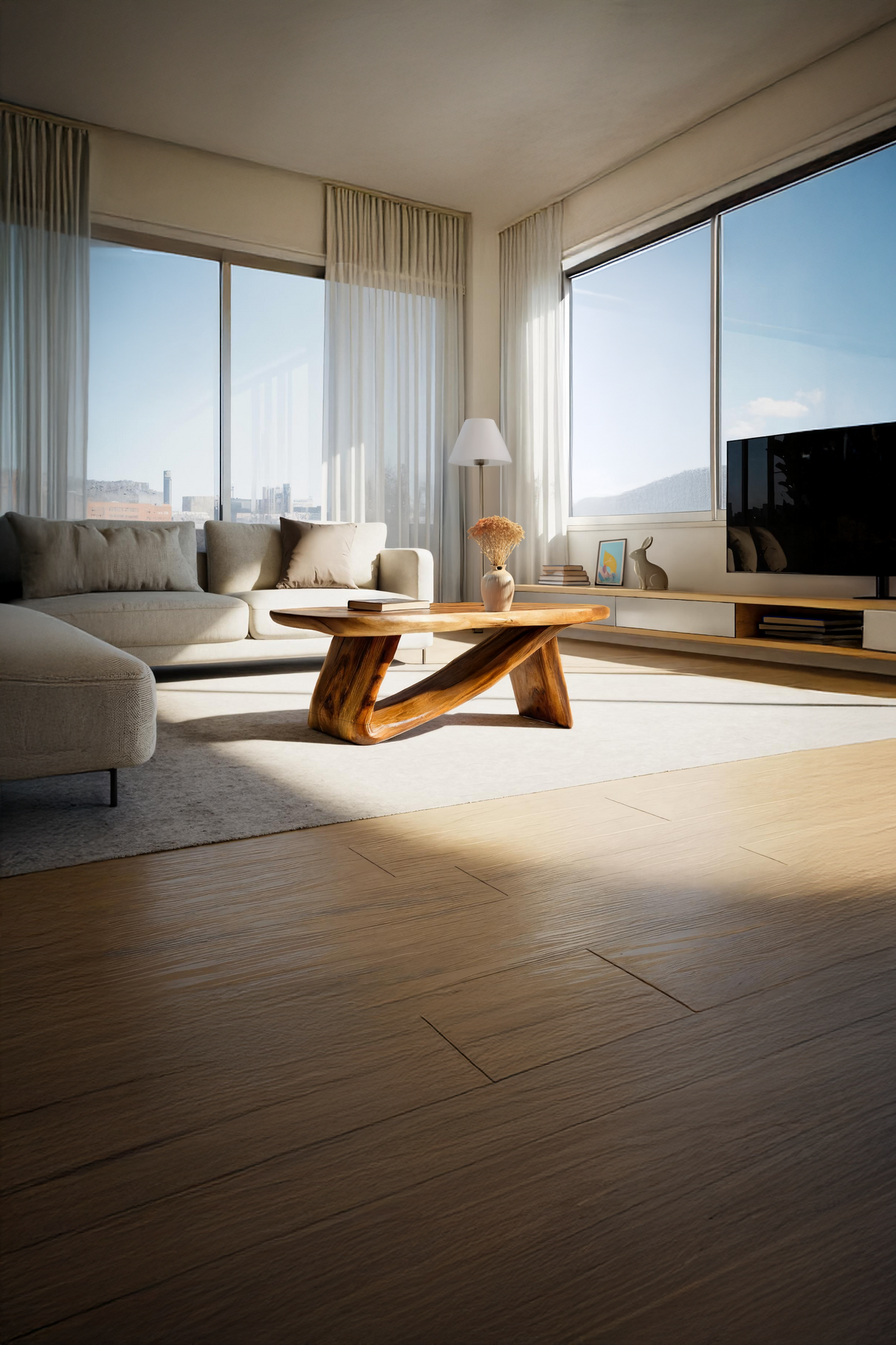 Modern Wooden Live Edge Coffee Table For Furniture Decor And Home Style