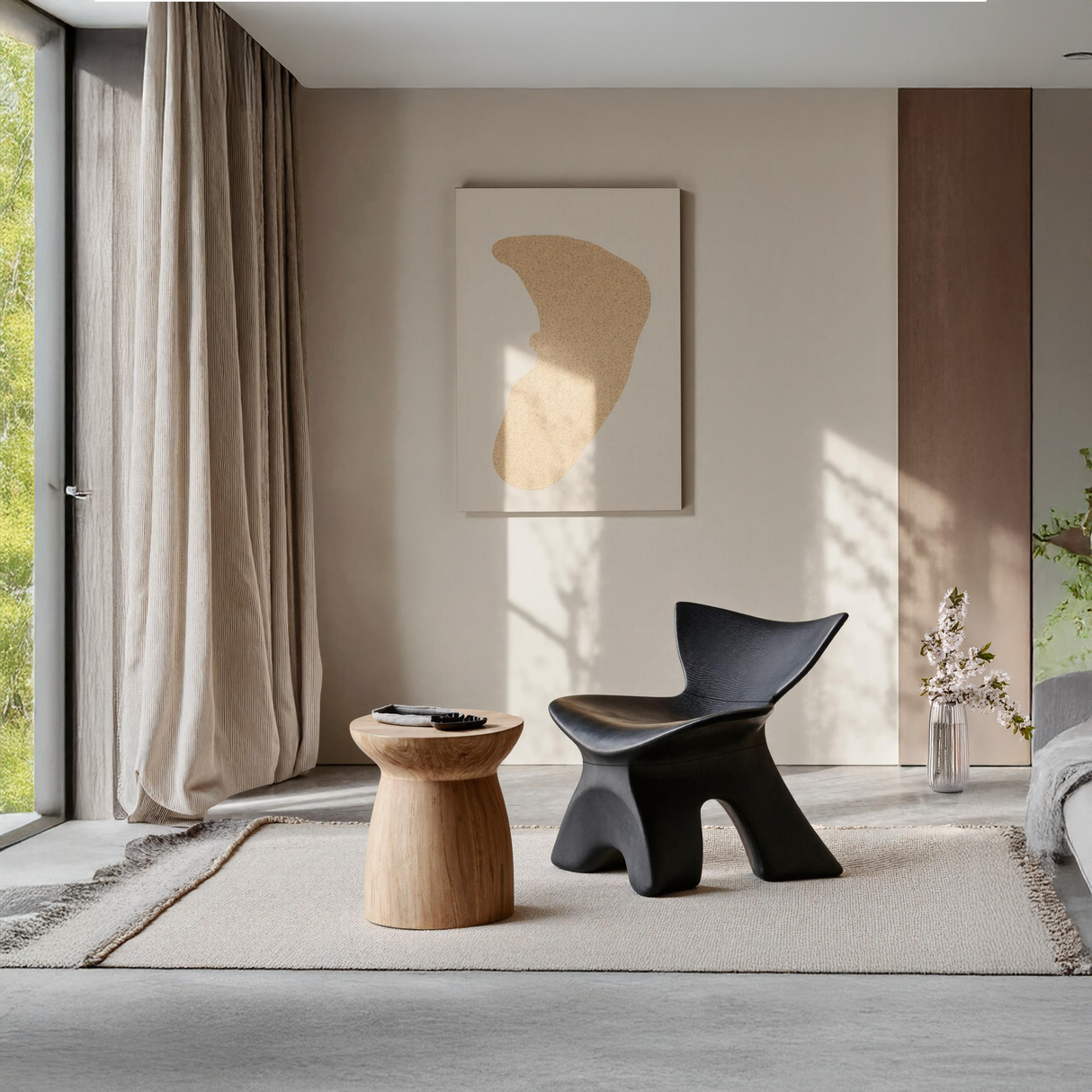 Handcrafted Lounge Chair For Warm Living Room