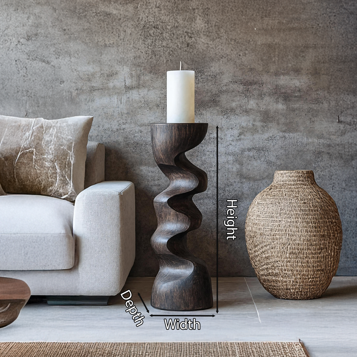 Rustic Candle Stick For Bedroom Cozy Ambience Styling