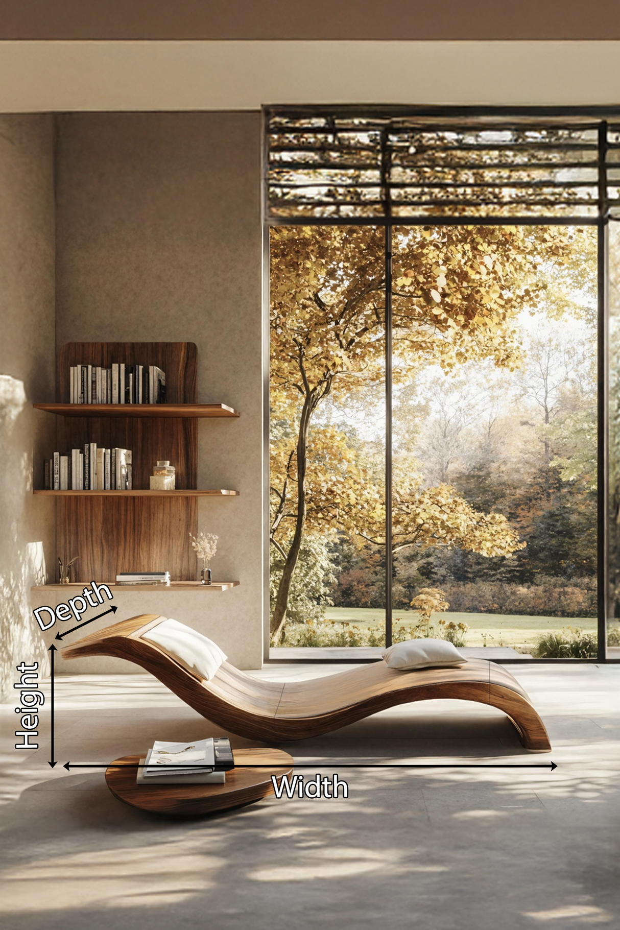 Mid Century Handcrafted Wooden Daybed For Living Room Furniture