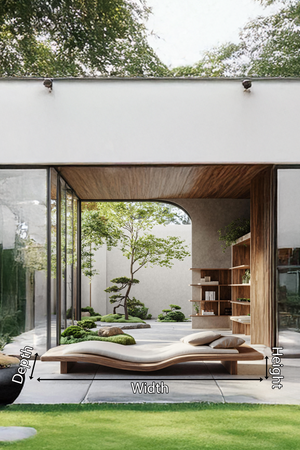 Rustic Farmhouse Wooden Daybed For Entryway Furniture Decoration