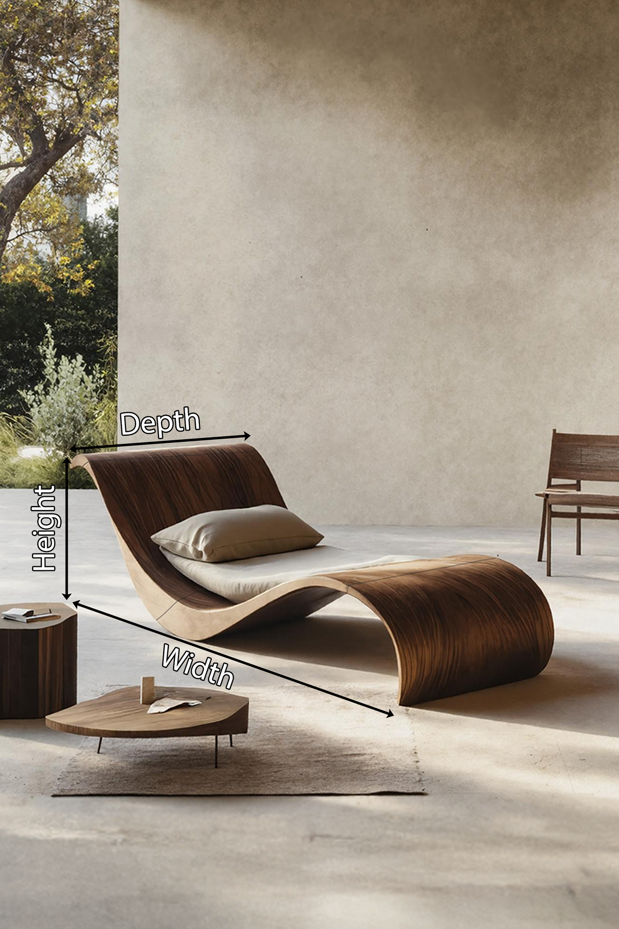 Handcrafted Solid Wood Garden Daybed For Entryway Furniture Style