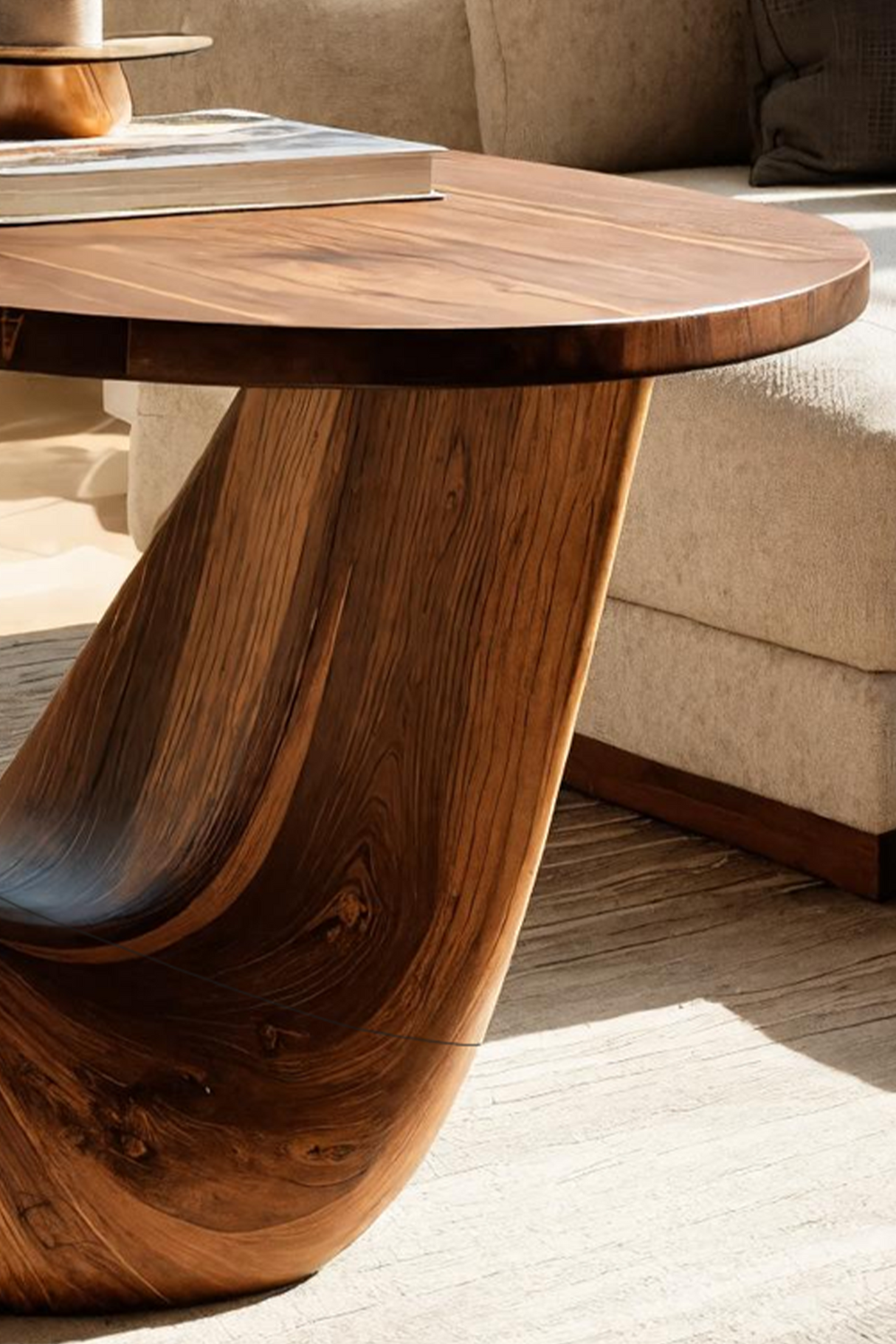 Farmhouse Live Edge Side Table For Vintage Furniture Vibe