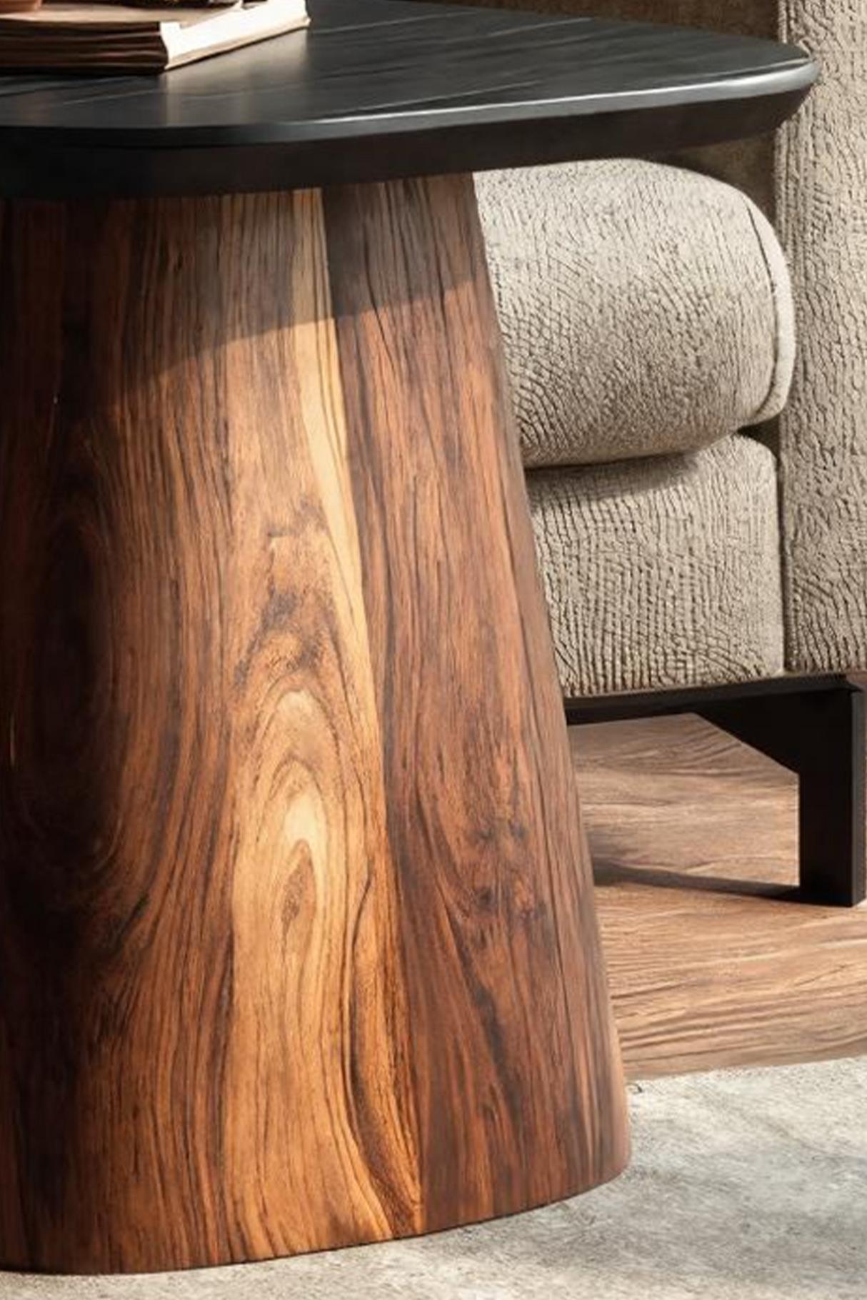 Mid Century Solid Wood End Table For Modern Bedroom Style