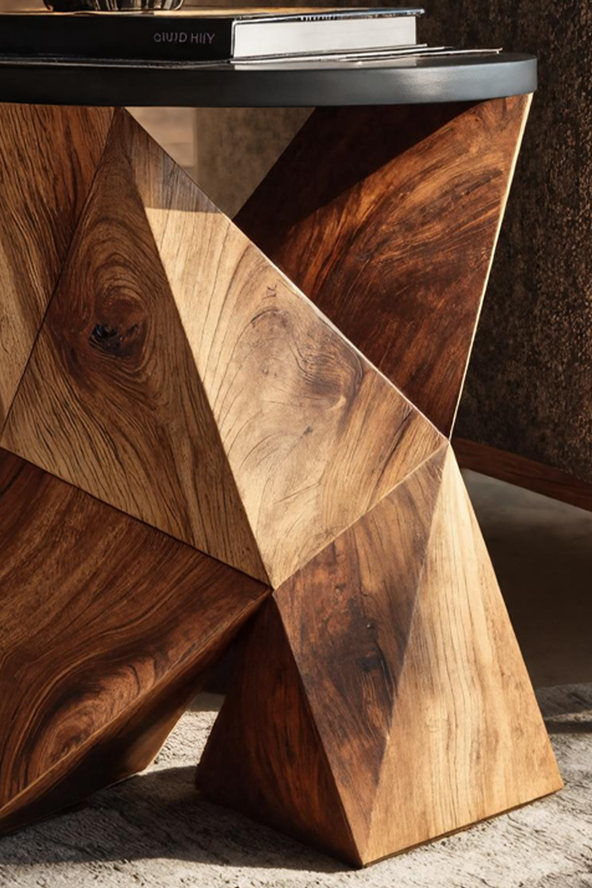 Handcrafted Wooden Side Table For Designer Entryway