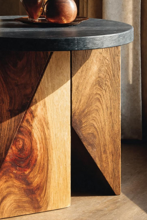 Farmhouse Solid Wood End Table For Cozy Bedside Table