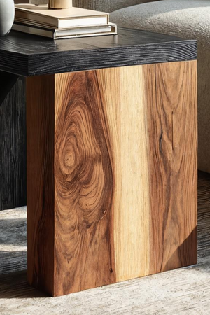 Farmhouse Solid Wood End Table For Bedroom Decor Accent