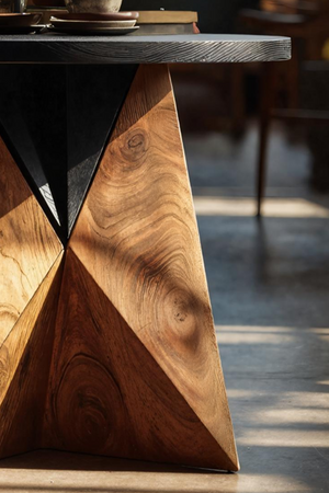 Mid Century Solid Wood End Table For Sofa Living Room