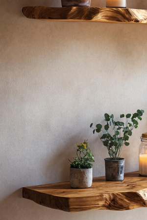 Farmhouse Wooden Floating Shelf For Living Room Holiday Decoration