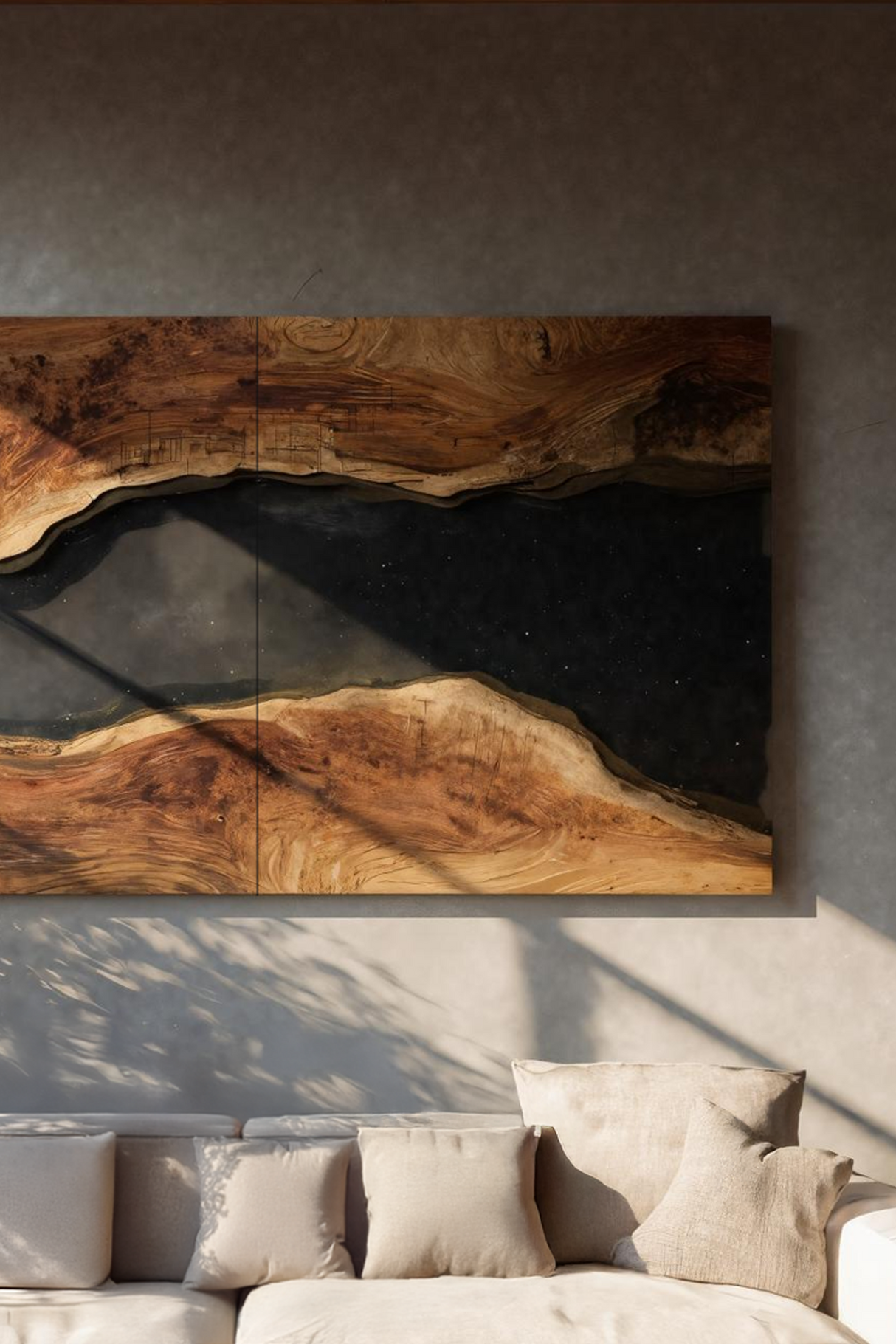 Farmhouse Solid Wood Wall Sculpture For Living Room