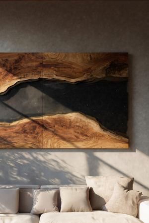 Farmhouse Solid Wood Wall Sculpture For Living Room