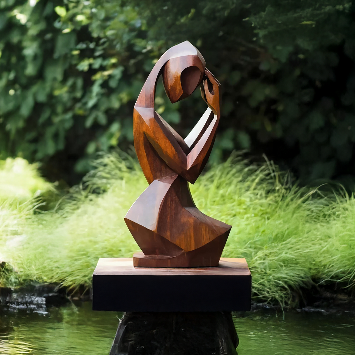 Mid Century Abstract Sculpture For Outdoor Modern Look