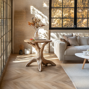 Farmhouse Wooden End Table For Furniture Decor Practical And Stylish