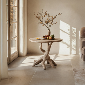 Handcrafted Wooden End Table For Furniture Decor Unique Design