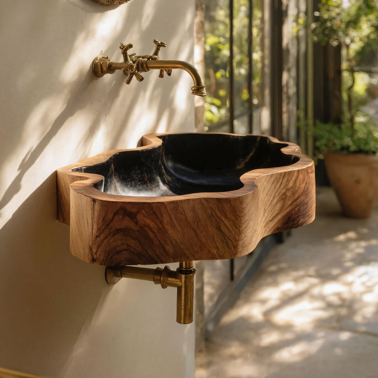 Modern Solid Wood Vanity Sink For High End Bathroom Furniture
