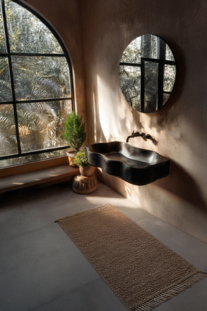 Mid Century Live Edge Wood Vanity Sink For Premium Bathroom Decor