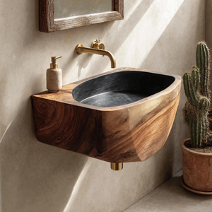 Modern Solid Wood Vanity Sink For Minimalist Bathroom Design