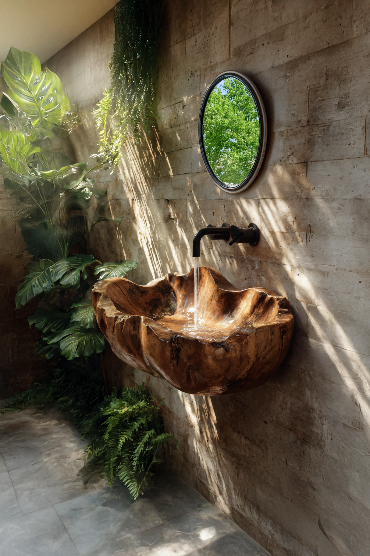 Modern Solid Wood Wash Basin For Luxury Bedroom Furniture Decor