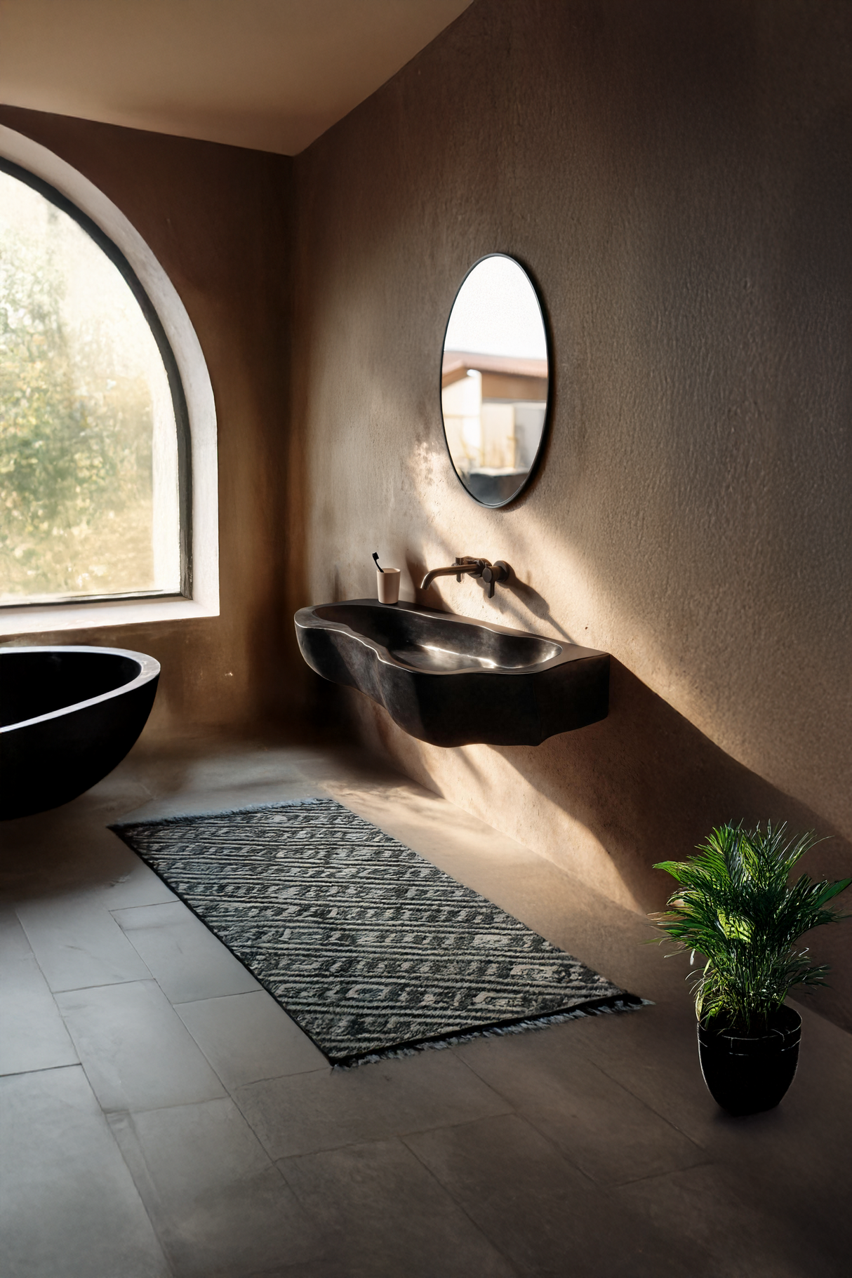 Handcrafted Solid Wood Wash Basin For Sustainable Bathroom Furniture