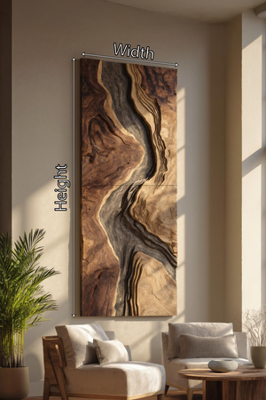 Handcrafted Wooden Wall Sculpture For Entryway Design