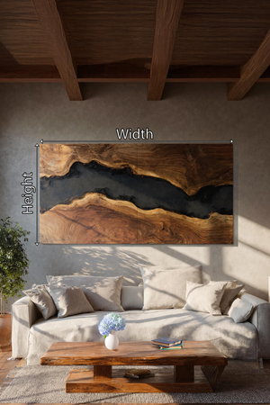 Modern Solid Wood Wall Sculpture For Bedroom Decor